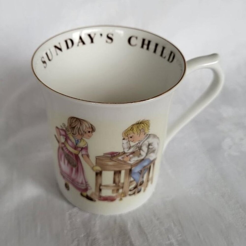 Queens China Birthday Mug - Sunday's Child